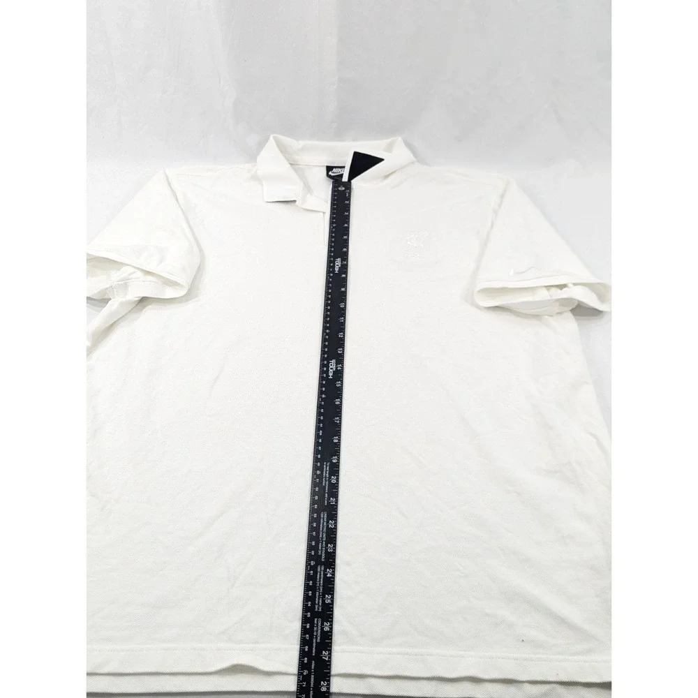 Vintage Nike Heavy Knit Cotton Polo Liverpool‎ Football Club Men's XXL White